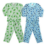 Kit C/ 2 Pijama Infantil Inverno Criança Fresquinho 200188-2
