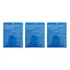 Kit C/ 3 Estojo Caixa Capa Box Blu Ray Azul Novo