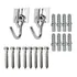 Kit C/ 3 Pares (6 Ganchos)  Rede/descanso/dormir/grande/casa
