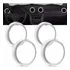 Kit C/ 4 Aro Cromado Difusor De Ar Gol Parati Saveiro G4 G5