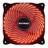 Kit C/ 5 Cooler P/ Gabinete Fan 12cm 120mm - 33 Led Vermelho