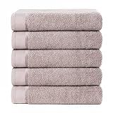 Kit C- 5 Toalha De Banho Felpuda Gigantes Canadá - 75cm X 1-50cm -Gris-