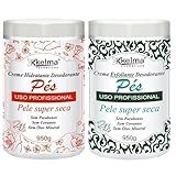 Kit C-02 Cremes Para Pés Kelma -Hidrat--Esfoliante- - 950g