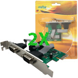 Kit C 02 Placa Pci Express X1 Multiserial C 2 Ser Low Pro