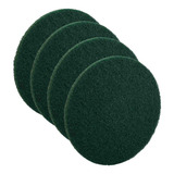 Kit C 04 Discos Verde P Limpeza Piso P Enceradeiras 350mm