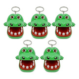 Kit C 05 Chaveiro Mordida Crocodilo Morde Dedo Lembrancinha