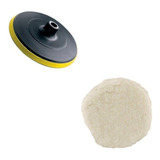 Kit C 1 Boina Lã Polimento Automotivo Disco 125mm Politriz