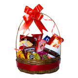 Kit C 10 Cesta Decorativo De Bambu Fraldeira 25 Cm Presente