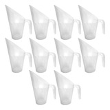 Kit C 10 Concha Plástica 100ml Cereais Ração Temperos 9x6cm