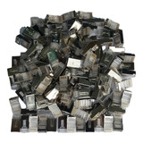 Kit C 10 Conector Rj45 Cat5e Blindado Rj 45 Lan Plug Rede