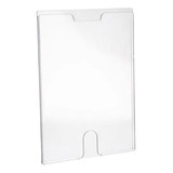 Kit C 10 Display Acrílico Parede Folha A4 Com Fundo Waleu