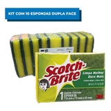 Kit C 10 Esponjas De Limpeza Dupla Face 3m