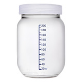 Kit C 10 Frascos Pote Vidro Guardar Leite Materno 250 Ml