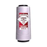 Kit C 10 Linhas De Costura Poliéster 1500 Jardas Branco Círculo