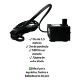 Kit C 10 Motor Bomba Submersa Aquário Fonte Água Bebedouro