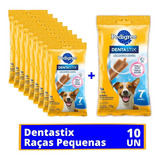 Kit C 10 Pedigree Dentastix Raças Pequenas Pacote 110g 7un