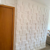 Kit C 10 Placas Cadre De Pvc Alto Relevo 50cm X 50cm
