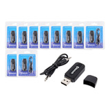 Kit C 10 Receptor Bluetooth Usb P2 Áudio Stereo Transmissor