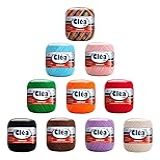Kit C 10 Rolinhos De Linha Clea 125 Mt Croche