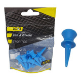 Kit C 10 Tee De Golf De Plástico 12 Mm Elevação Bola Golfe