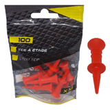 Kit C 10 Tee De Golf De Plástico 24 Mm Elevação Bola Golfe