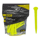 Kit C 10 Tee De Golf De Plástico 70 Mm Elevação Bola Golfe