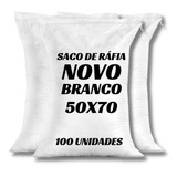 Kit C 100 Saco De Ráfia Novo 50x70 Entulho Ração Reciclagem