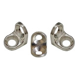 Kit C 100 Suporte Cadeirinha Cantoneira 2 Furos Zamac Cromad