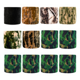Kit C 12 Atadura Elástica Bandagem Flexivel 5cm X 4 5m