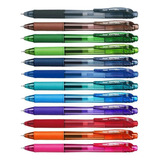 Kit C 12 Canetas Pentel Energel x Retrátil 0 5mm