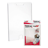 Kit C 12 Display Acrílico Parede Folha A4 Com Fundo Vertical