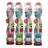 Kit C 12 Escovas Infantil Cachorrinho Capa Protetora Macia