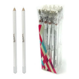 Kit C 12 Lápis Delineador Branco C apontador L887 w Luisance