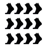 Kit C 12 Pares De Meias Algodão Cano Médio Masculina BR Numérico 39 43 Regular Regular Preto 