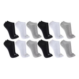Kit C 12 Pares De Meias Esportivas Invisíveis Sapatilha Mash