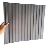 Kit C 12 Placas 51x51 Alto Adesivo Revestimento Parede Alto Relevo Painel 3d Ripado 3 00 M 