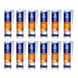 Kit C 12 Silicone Selante Veda Calha E Rufos Cinza 285g Poly