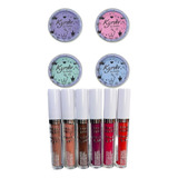 Kit C 12 Sombra Princesinha 12 Batom Líquido Fruit Kyrav