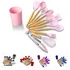 Kit C 12 Utensílios De Cozinha Silicone Cabo Madeira