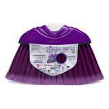 Kit C 12 Vassouras Noviça Fiory Plumada Roxa S Cabo