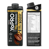 Kit C  12 Yopro Danone 15g Energy Boost Café Expresso 250ml