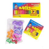 Kit C 18 Massinhas Coloridas Magix E 10 Moldes