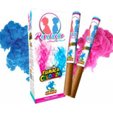 Kit C 2 Bastão Fumaça Colorida Azul E Rosa Chá De Revelação