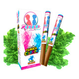 Kit C 2 Bastão Fumaça Colorida Azul E Rosa Chá De Revelação