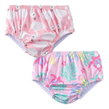 Kit C 2 Biquini Com Fralda Piscina Bebê Menina Acqua Di Mare