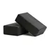 Kit C  2 Blocos De Yoga Para Exercícios Alongamento Pilates Meditação Tijolo Funcional Alongamento Ioga Cor Preto Jcanova Store