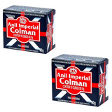 Kit C 2 Branqueador Pós Lavagem Anil Colman 90g Cubo