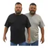Kit C/2 Camisetas Camisa Masculina Plus Size 100% Algodão 