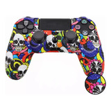 Kit C 2 Capas Protetora De Silicone Controle Ps4 Dualshock