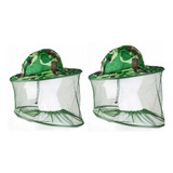Kit C 2 Chapéu Pescador Camuflado C proteção Anti mosquito
